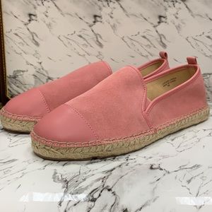 Talbots Suede Desert Rose Izzy Toe Cap Loafers Size 7 M